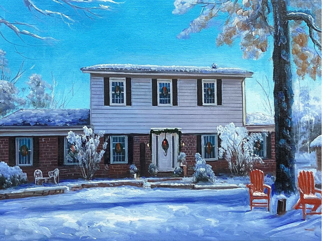 paintings of houses by picturestopaint