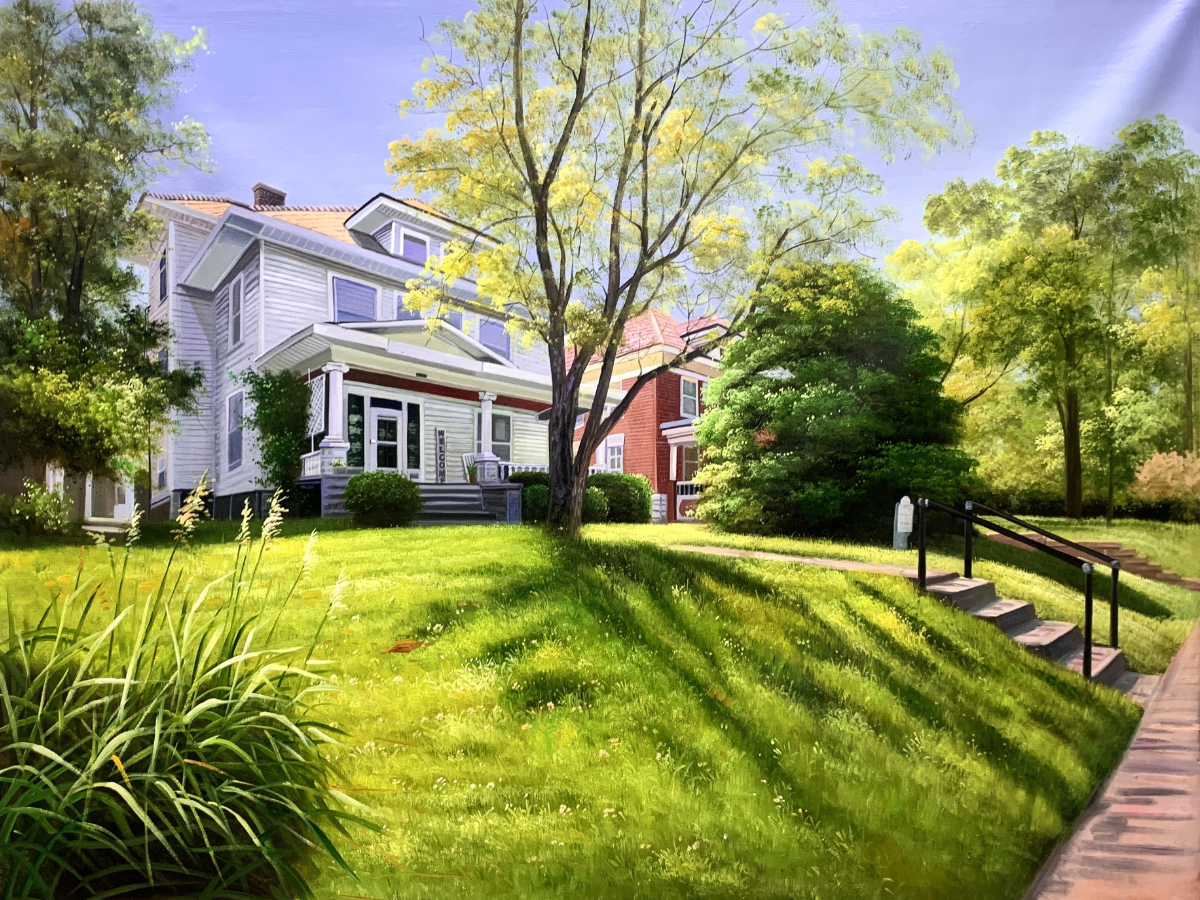 House Oil Painting | Portraits onto Canvas -- PicturesToPaint