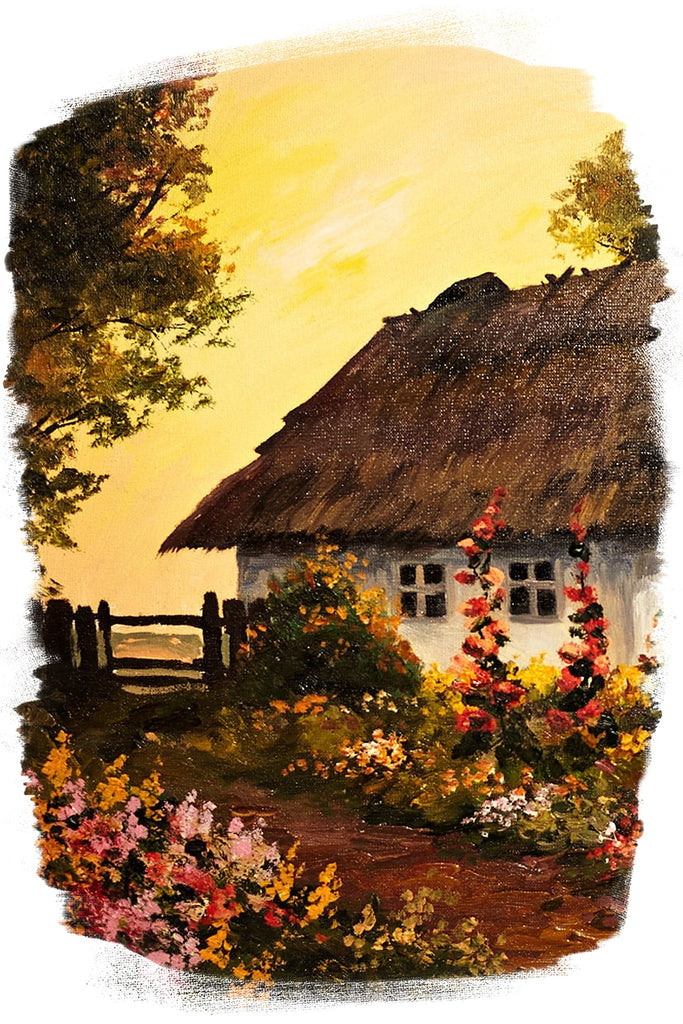 Custom Acrylic Painting of a House - Picturestopaint.com