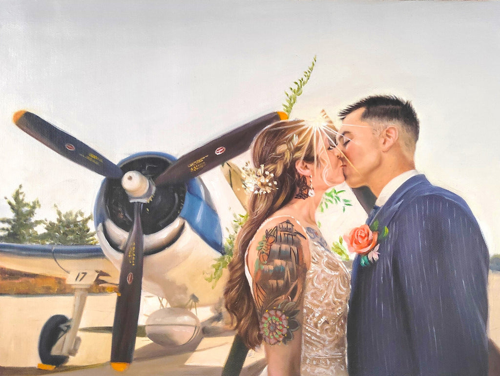 Painting from photo Hand painted By PicturesToPaint