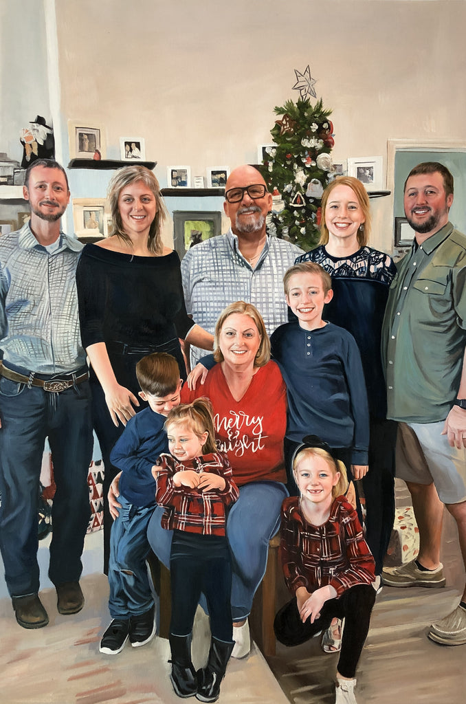 photo to painting Christmas gift