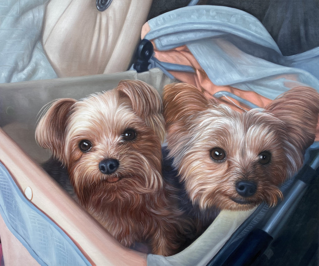 Hand Painted Dog Portrait By PicturesToPaint