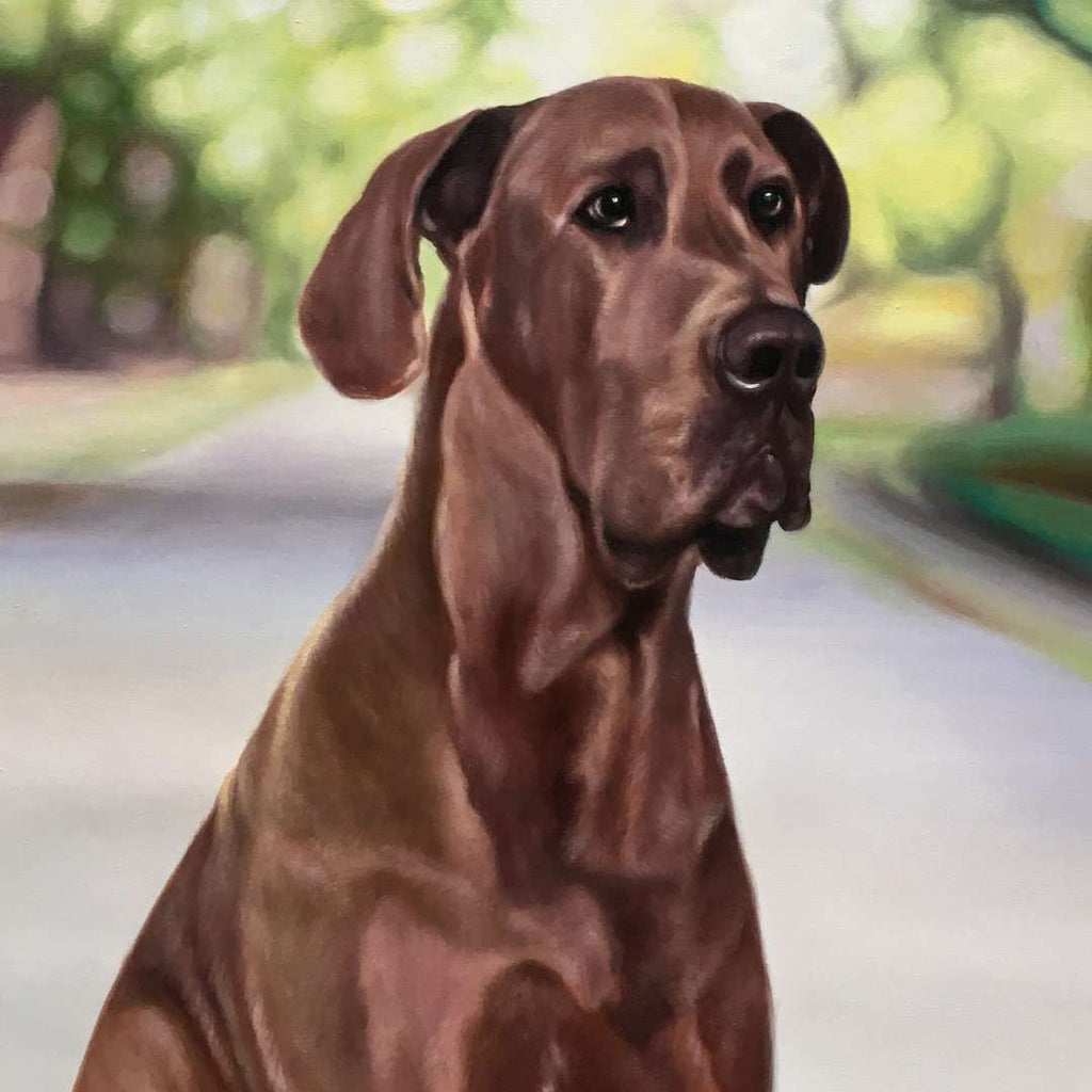 Hand Painted Dog Portrait By PicturesToPaint