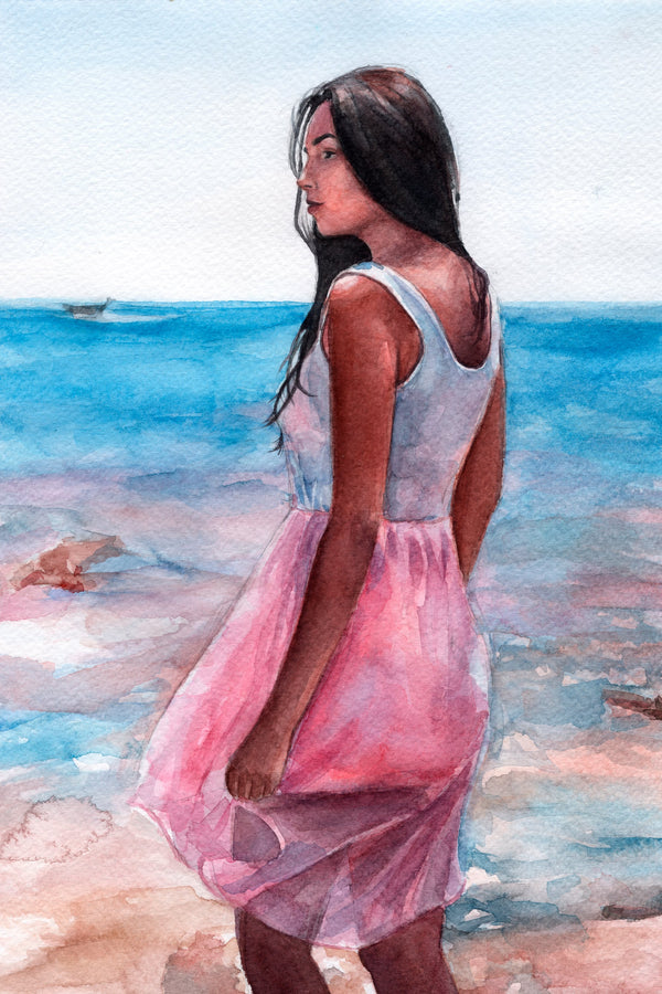 Watercolor portrait example