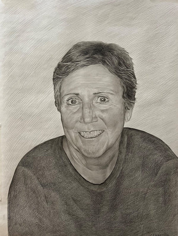 Charcoal portrait example