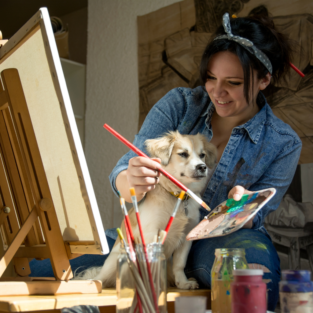 painting portrait from photo