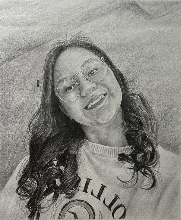 Pencil portrait example