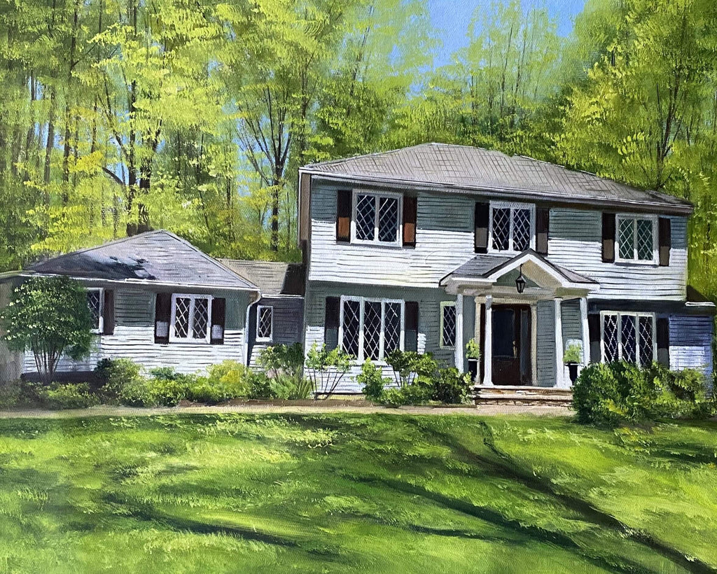 house canvas in oil by picturestopaint.com